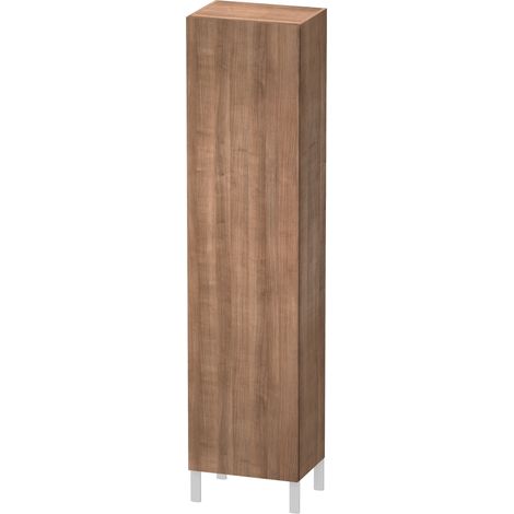Mobile alto Duravit L-Cube Armadio alto singolo 1 anta, 3 ripiani in vetro, 1 ripiano in legno, battuta sinistra, altezza min. 1321 mm - max. 2000 mm, larghezza min. 250 mm - max. 500 mm, profondità min. 200 mm - max. 363 mm, colorazione: Ciliegio del Tic (1/4)
