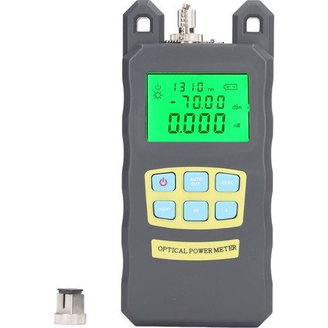 Precise optical power meter, 2.5mm interface, fiber optic power meter with gray SC connector (1/5)