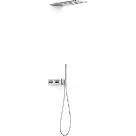 Kit robinet thermostatique encastré à 2 voies B-system pour douche Chrome - TRES 30725205 (1/2)