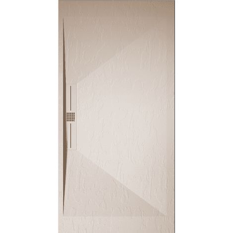Plato de ducha pizarra EDIS crema  70x70 cm rejilla color