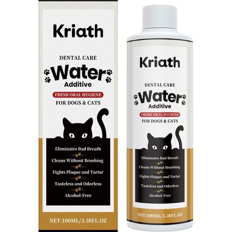 Bain de bouche buvable pour animaux de compagnie, pour un soin quotidien doux, un nettoyage et un contrôle des odeurs buccales – 100 ml (1/5)