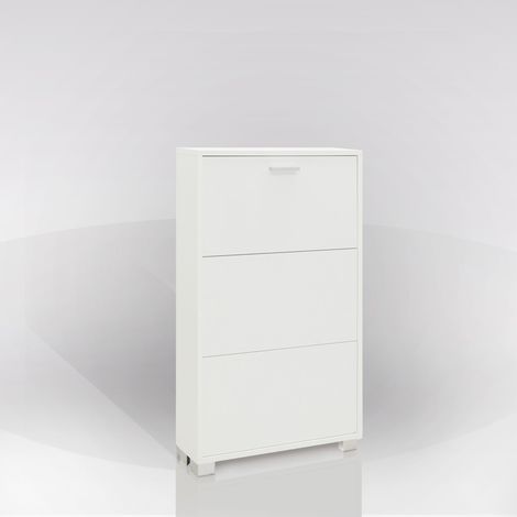 SCARPIERA 3 RIBALTE MOD. QUADRANTE CM 70X18 H.118 BIANCO FIAMMATO (1/5)