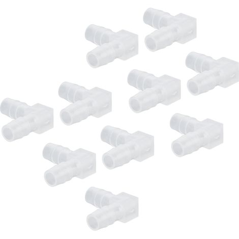 10 Pièces Coude PVC 90° pour Tuyau Aquarium 8mm - Raccord Adhésif