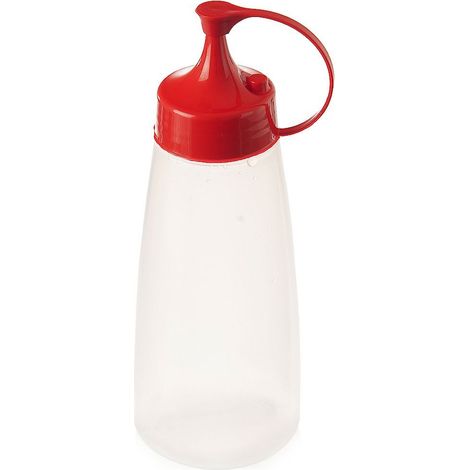 Bote plastico para salsas con tapon 500 ml Transparente (1/5)
