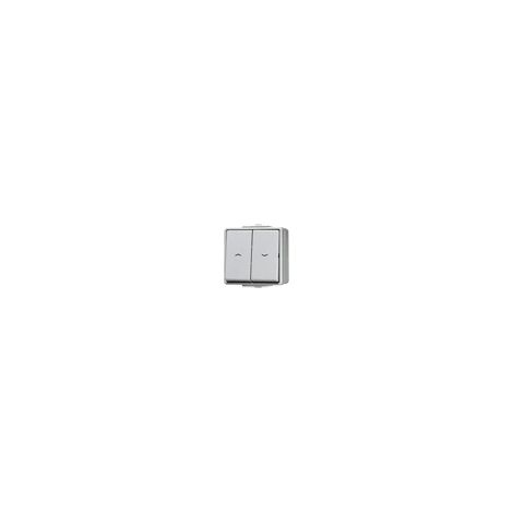 Jung Pulsador de persiana, 1 polo (1 accionamiento), IP 44, WG 600 639 VW