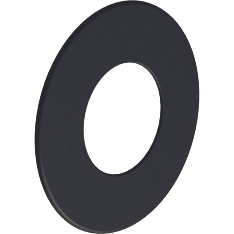 Rosace murale noire largeur 85 mm pour tuyau diamétre 120 mm
