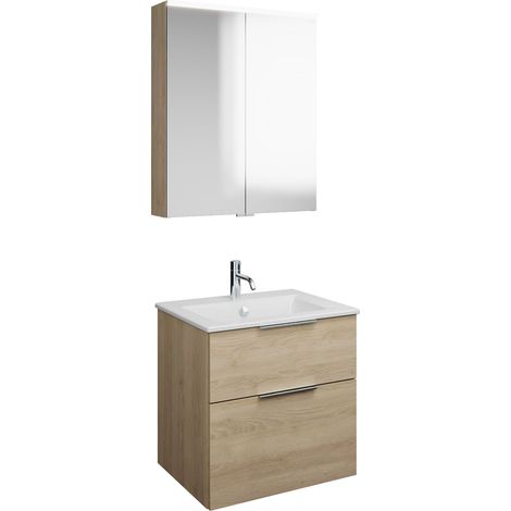 burgbad Eqio Set, bestehend aus Spiegelschrank,