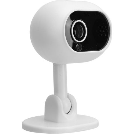 Caméra de surveillance intérieure sans fil 1080p WiFi avec vision nocturne, audio bidirectionnel et détection de mouvement (blanche) pour la sécurité de votre domicile. (1/5)