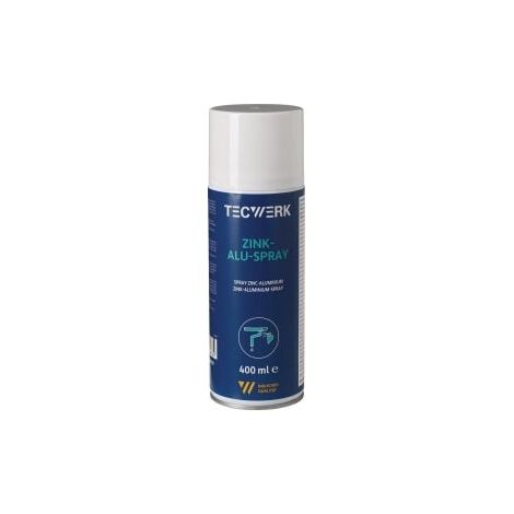 Zinkaluspray couleur aluminium 400ml aérosol TECWERK (1/2)