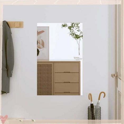 350446 Miroir mural 40x60 cm Verre Rectangulaire (1/5)