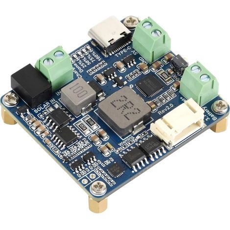 Solar Power Manager Module, Supports 6V24V Solar Panel and Type-C Power Adapter, 5V/3A Regulated Output, Solar Controller USB, MPPT Solar Charger (1/5)