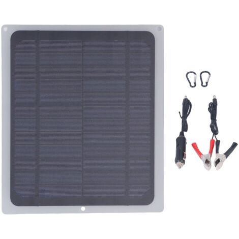 RHG 12V 10W Mini Panneau Solaire Anti Reverse Charge Étanche Monocristallin USB Panneau Solaire Chargeur pour Téléphone Ventilateur Extérieur (1/5)