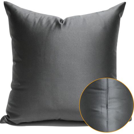 Set di 2 copricuscini in microfibra premium 50x50 per cuscini divano/letto, super morbidi, resistenti, lavabili, ipoallergenici, antiacari con cerniera invisibile