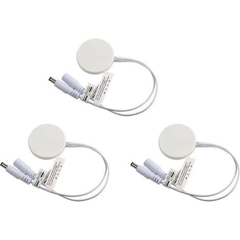3X Interrupteur Tactile à Capteur LED à Panneau en Bois Interrupteur Caché Interrupteur Tactile pour Bande LED Blanc (1/4)