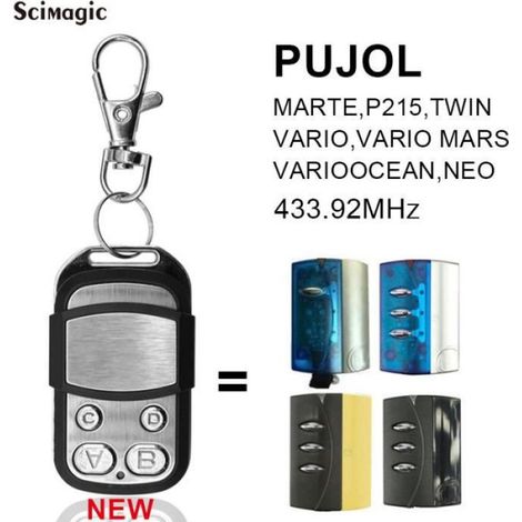 Télécommande de garage compatible avec PUChain L,VARIO,MARS,OCEAN,MARTE,Pgem,NEO,TWIN,433.92MHz- Remote Control[A]