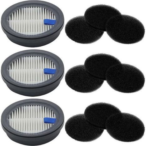 Kit éponge de filtres pour aspirateurs sans fil Afoddon A200PRO/A200 ORFELD B08/C10A/C10G, 3 filtres HEPA, 9 filtres éponge (1/4)