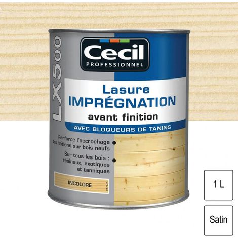 Lasure d'imprégnation Cécil Professionnel LX500 Incolore 1 L (1/3)