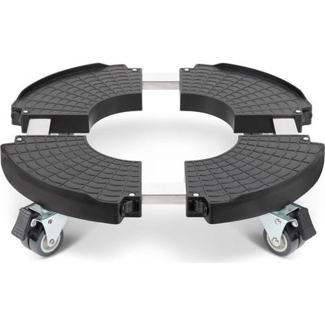 Porte Plante a roulettes, Réglable Ø 40-50cm, Capacité De 200 KG Chariot à roulettes Pot de Fleur Interieur Support Porte plantes et étagère à plantes, Plante, Pied de Parasol, Poubelle (1/5)