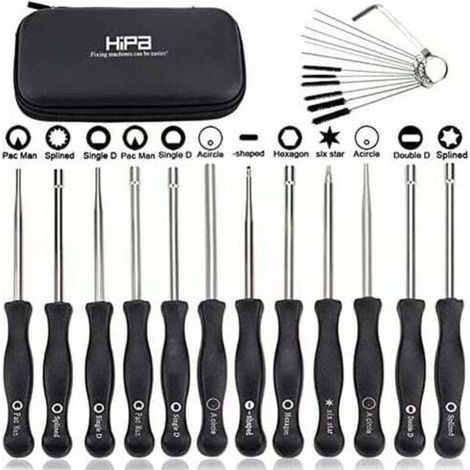 Ensemble de 12 outils de réglage de carburateur et tournevis de réglage pour moteur à 2 temps, pour débroussailleuses, tronçonneuses Poulan, Husqvarna, STHIL, Echo. (1/4)
