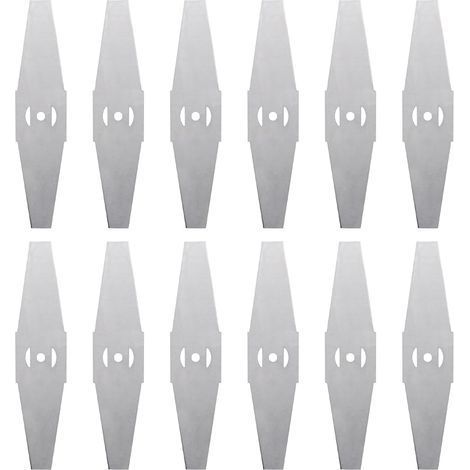12 Metall-Trimmerklingen, Ersatzklingen für elektrische Trimmer, Zubehör für Freischneider, Rasenmäherklingen - Karteo (1/5)