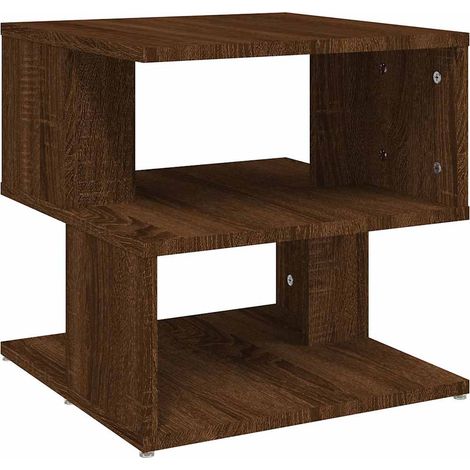 Maison Exclusive - Mesa auxiliar de madera contrachapada marrón r (1/5)