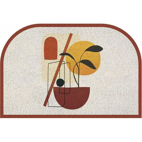 Tapis de sol en velours motif bambou, découpable, 80 x 120 cm – DELKEVIC