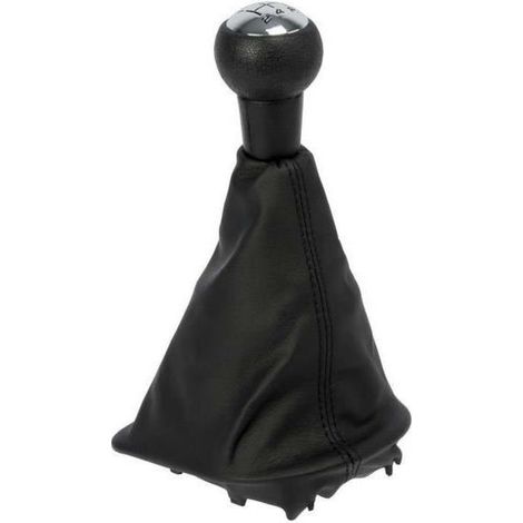 Pommeau + Soufflet adaptable compatible avec Peugeot 307 - 5 vitesses - Noir