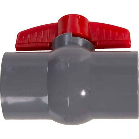 Robinet à tournant sphérique en PVC 50 mm – Contrôle débit – Prise adhésive coulissante – Pour applications eau (1/5)