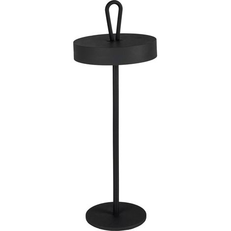 Lampe à poser LED sans fil magnétique pour intérieur et extérieur métal noir H35 cm - PANGIVO (1/5)