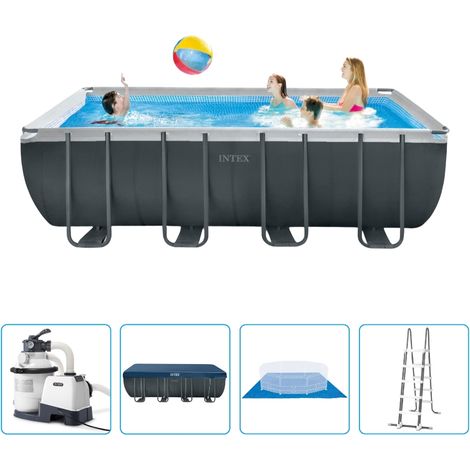Piscine à cadre Intex Ultra XTR - 549 x 274 x 132 cm - Rectangulaire - Avec pompe à filtre à sable + accessoires