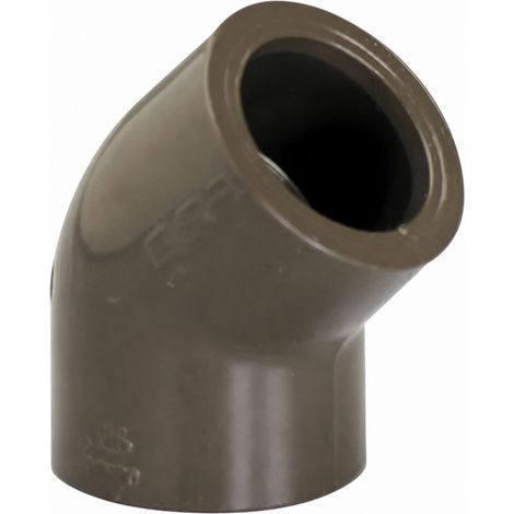 Gomito 45° PVC HTA -caldo- femmina/femmina D.25