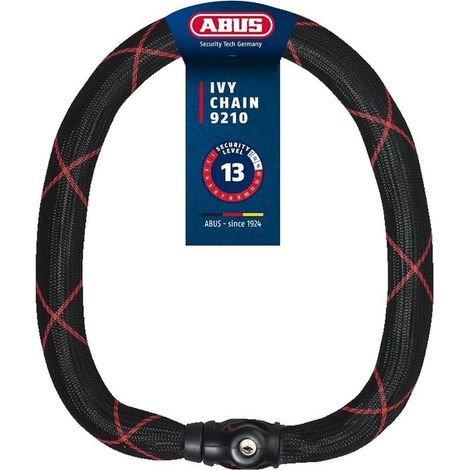 ABUS 88694 Ivy Chain 9210 Lucchetto per Bicicletta Catena 10 mm Lunghezza 170 cm colore Nero