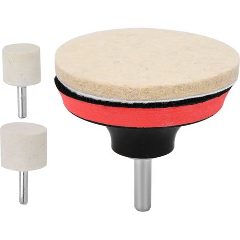 Lot de 8 disques de polissage en laine pour vitres de voiture, montres et bijoux (1/5)