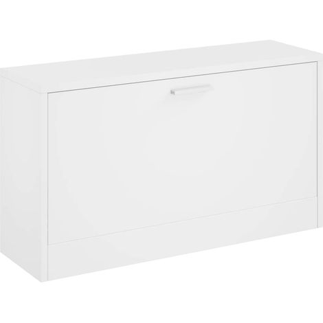 Shoe Bench High Gloss White 80x24x45 cm Engineered Wood vidaXL