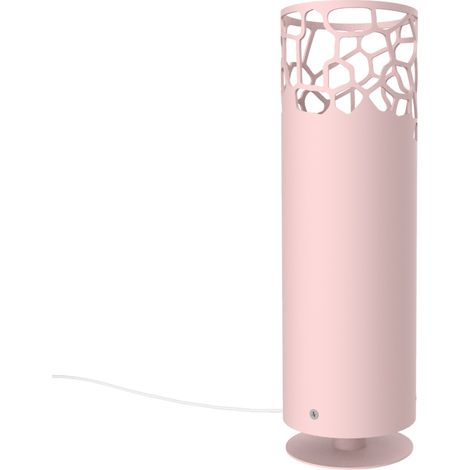 LUMICOM ORGANIC Lampada da terra, 1X E27, max 42W, metallo, rosa, H.30cm (1/2)