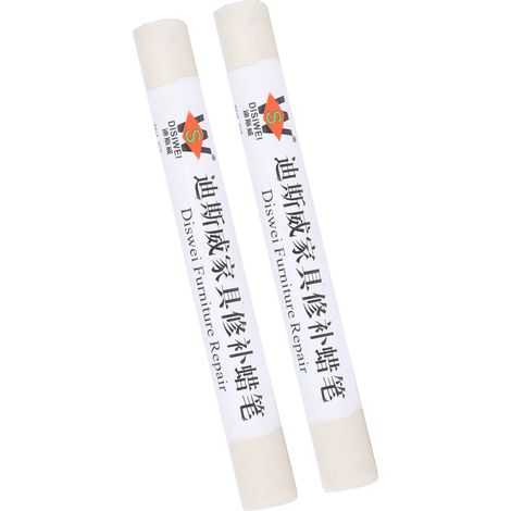Lot de 2 crayons de réparation pour meubles et sols, pour retouches de peinture et réparation de rayures, en bois composite ou en noyer de bancoulier. (1/5)