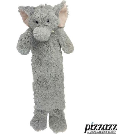 Bouillotte longue Warmies pour enfants avec housse amovible en peluche 3D - Couleur : Éléphant