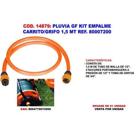 Kit de raccordement chariot/robinet 1,5 m Pluvia Finstock