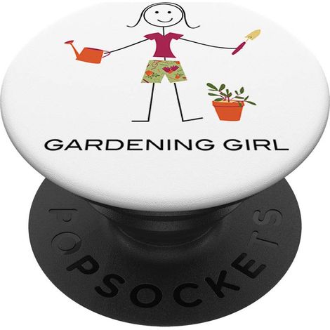 Jardinage de femmes drôles, cadeaux de jardinière de fille - Support et Grip pour Smartphone/Tablette avec un Top Interchangeable (1/5)
