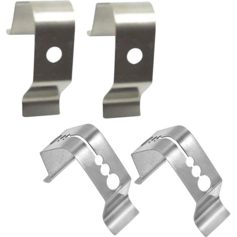 4 pièces Clip de Thermomètre Inox pour Barbecue Support de et (1/5)