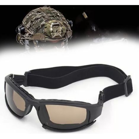 Lunettes de moto anti-vent, résistantes aux chocs, protection UV, légères en polycarbonate, visière solaire pour conducteur. (1/5)