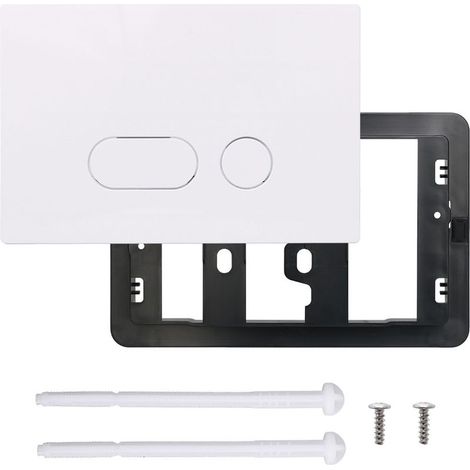 Plaque de commande WC Geberit – Plastique durable – Installation sans outils – Design minimaliste élégant - Avec Geberit Sigma01 20 30 DELTA21/50 UP182 (1/5)