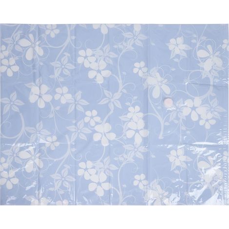 Sac de compression 80x100 cm pour vêtements et couettes, pliable avec valve d'air filetée de 3,5 cm