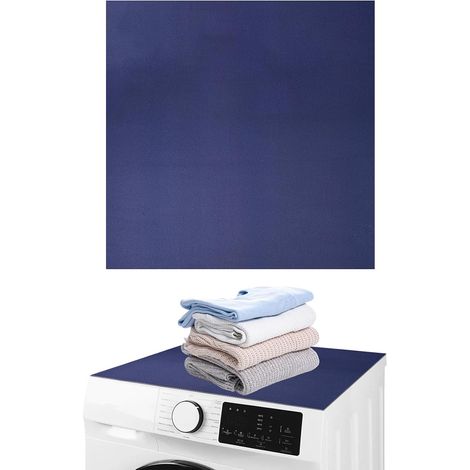 Housse de Machine à Laver 60x60cm Universelle Tapis Machine a Laver Absorbant et Antidérapant, Tapis de Protection Antidérapant pour Dessus de Machine à Laver, Sèche-Linge (1/5)