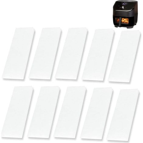 Filtre Pour Friteuse À Air - Tampon En Coton Réutilisable - Dimensions 16 x 5 x 1 cm - Blanc - Lot De 12 Pièces (1/5)
