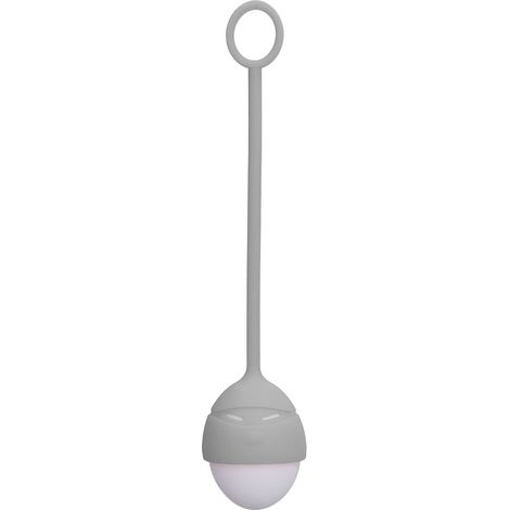 Lampe de chevet LED rechargeable USB, mini lampe silicone portable, lumière blanche, gris (1/5)