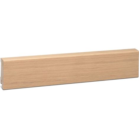 KGM Sockelleiste Eiche Furnier weiß geölt 16x58mm Modern Profil (1/5)