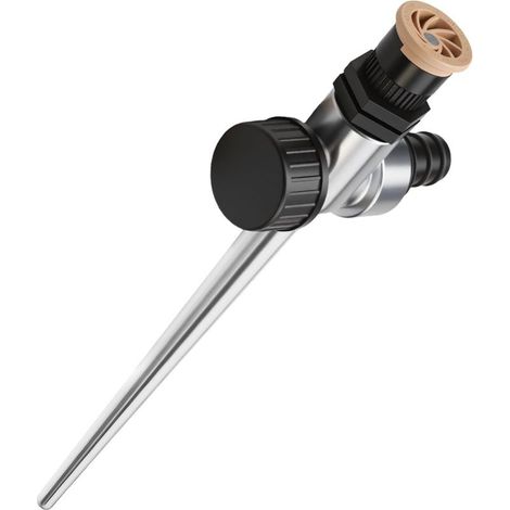 2 Sprinkler, Arco Regolabile, Picchetto, Metallo, Portata 12m, Prato Giardino (1/5)