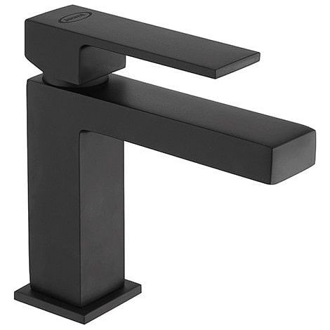 Rubinetto Miscelatore monoforo per lavabo serie Twinkle YO Jacuzzi senza scarico 0TWYO086JA00 nero opaco (1/3)