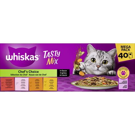 Whiskas Tasty Mix Katzennassfutter Adult 40 x 85 g Fisch in Sauce (1/3)